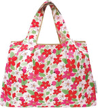 allydrew Large Foldable Tote Nylon Reusable Grocery Bags, 6 Pack