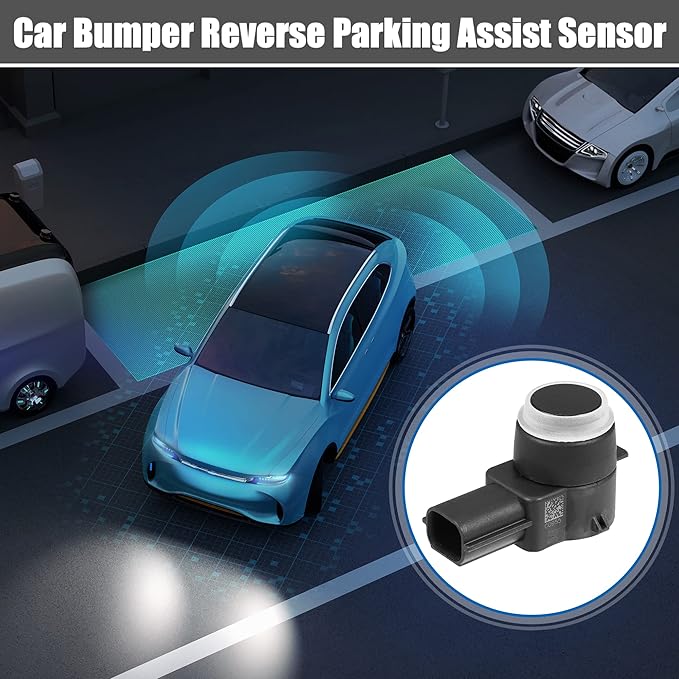 X AUTOHAUX 2pcs Car Bumper PDC Reverse Parking Assist Sensor 1EW63AXRAA for Chrysler 300 2009-2014 for Dodge Charger 2011-2014 for Ram