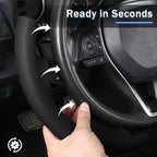 Fit for Toyota Steering Wheel Cover, Car Steering Wheel Cover for Toyota Corolla(2020-2026) Rav4(2019-2025) Camry(2018-2024) Venza(2021-2024) Avalon(2019-2022) Accessories (Black)