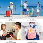 50 Pack Luggage Tags for Suitcases, Airplane Travel Essentials for Flying, International Travel Must Haves, and Luggage Acces