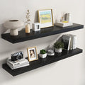 Dreamland Black Floating Shelves 48 Inch Long,8 Inch Deep Floating Shelves,48" W x 8" D Wall Shelves for Bedroom,Living Room,