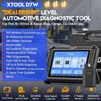 XTOOL D7W Wireless OBD2 Scanner Diagnostic Tool 2026 AI-Assisted Bidirectional Scan Tool Upgraded of D7/D7S/D7BT, ECU C0ding,