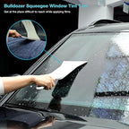 Gomake Vinyl Wrap Kit 8 inch Rubber Squeegee Bulldozer Tint Tool Long Handle Car Windshield Front Back Rear Window Tint Squeegee for Auto Glass Film Installation,Car Wrapping