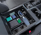TOPINSTALL 2026 Full Size Console Organizer Compatible with 2022-2026 Toyota Tundra/Sequoia 2023-2026, Plastic Armrest Storage Box Tray with Non-Slip Inserts (Not for the Console with Safe)