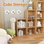 2 Cube Storage Organizer,Wooden 2-Tier Open Shelf Bookshelf,Versatile Storage Cubes for Living Room，Bedroom,Home Office, (Oak