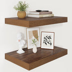 Vivelove Wide Floating Shelves for Wall 12 Inch Deep, 16" X 12" X 2" Floating Shelf, 2 Inch Thick Shelf for Living Room Bathr