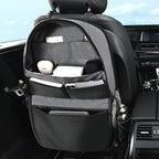 Coverado Backseat Car Organizer, Heavy-Duty Durable Dual-Way Use Car Back Seat Organizer Waterproof with Reinforced Pockets, Zipper Closure Design, Protect Valuables from Spills, Keeps Car Tidy