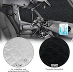 Mercedes Sprinter Sun Shade 7-Piece Set 2019-2023 | Full Cabin Thermal Insulation Kit for LWB Vans | UV Blocker + Privacy Covers (Front/Rear/Side Windows)