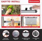 Firestone 2 Pack Retractable Car Window Sunshades - Blocks 99% UV Rays, Lightweight & Compact Car Side Window Screen with Automatic Retract Button, Blocks Glare & Heat, Gray