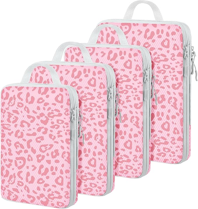 4 Set Compression Packing Cubes For Travel Bags Organizer For Luggage Suitcase Organizer, Compression Bags For Travel Accesso