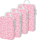 4 Set Compression Packing Cubes For Travel Bags Organizer For Luggage Suitcase Organizer, Compression Bags For Travel Accesso