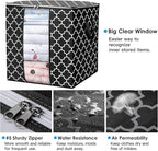 WISELIFE Storage Bags 6 Pack/100L Large Blanket Clothes Organization and Storage Containers for Comforters,Bedding, Foldable 