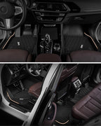 3W Floor Mats Fit Acura MDX 2022-2024 2025 2026 TPE All Weather Custom Fit Floor Liner for Acura MDX 1st, 2nd and 3rd Row, Black