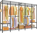 Ulif H50 Extra Large Clothes Rack, Heavy Duty Garment Rack, Freestanding Portable Closet, Clothing Racks for Hanging Clothes,