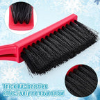 Uiifan 6 Pcs 16 Inch Winter Car Snow Brush Set Ice Scraper and Snow Brush for Car Windshield, Soft Bristle Head, 2 in 1 Winter Removal Tool for SUV and Truck Multi Functional Accessories Gift