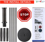 Andalus Brands Flashing LED Stop Sign Garage Parking Assistant System | Bumper Sensor,Red (1 Pack)