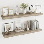 Dreamland 40 Inches Floating Shelves for Wall,9.3 Inch Deep Floating Shelves Set of 2, Large Display & Storage Shelf, Wall Sh
