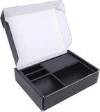 Zcaukya Men's Valet Tray, Jewelry Box Nightstand Organizer with 5 Compartments for Phone Keys Wallet Watch Glasses, Faux Leat