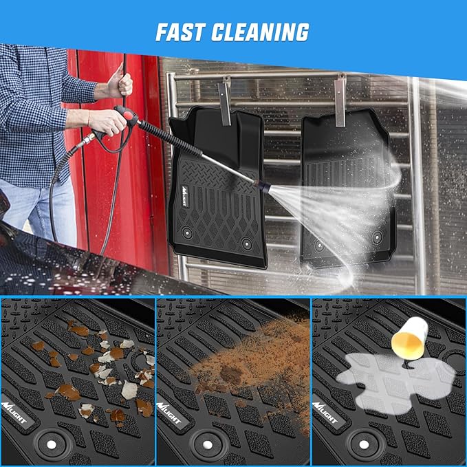 Nilight TPE Floor Mats for Chevy Impala 2014 2015 2016 2017 2018 2019 2020 (Not for Vinyl Floors) All Weather Custom Fit Heavy Duty Floor Liners
