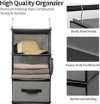 GRANNY SAYS 6-Shelf Hanging Closet Organizer, Separable to 2 Pack 3-Shelf, Closet Organization and Storage with 3 Different D