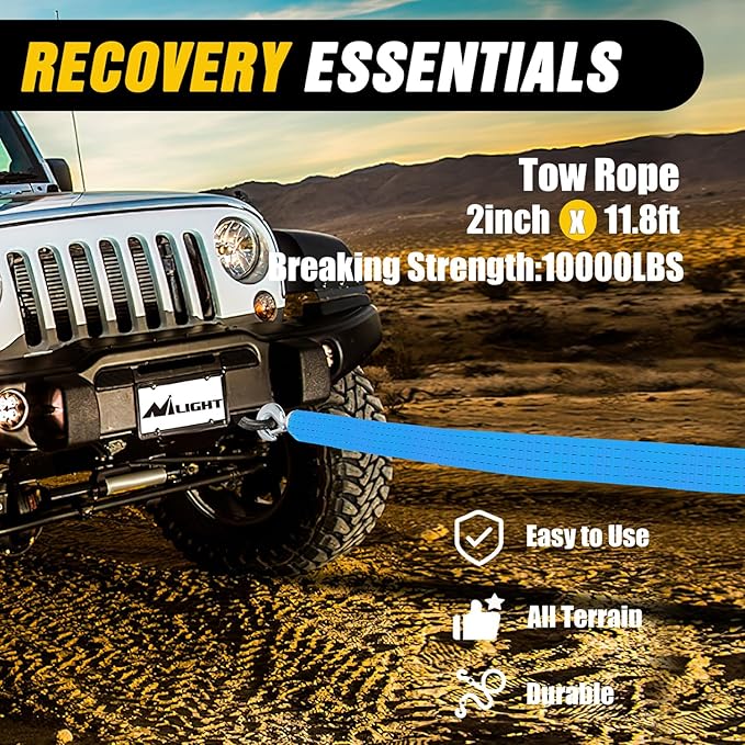 Nilight Car Emergency Kit with Jumper Cable Air Compressor Tire Repair Essential Tools First Aid Alligator Connector Electric