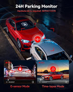 REDTIGER Dash Cam 4K Front and 1080P Rear, STARVIS 2 Sensor, 5.8GHz WiFi (20MB/s), GPS, WDR & HDR Night Vision, 170°Wide Angl