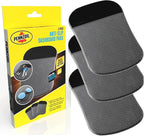 Pennzoil Non-Slip Dashboard Pads Set of 3 - Black Rubber - 3.51' x 0.10' x 5.70' - Universal Fit - Car Dashboard Accessories