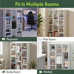 Furinno LUDER Book Shelf, 11-Cube Bookshelf, Reversible Bookcase, 9.4 x 29.1 x 41.7, Easy Assembly, for Living Room, Bedroom,