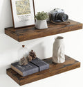 24 Inch Floating Shelves for Wall, 8 Inch Deep Floating Shelf for Storage & Display, Wall Mounted Shelf with Invisible Bracke