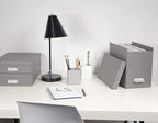 Bigso Box of Sweden File Organiser Storage - Stylish Organiser Box Including 8 Hanging Files - Container for Folders Made of 