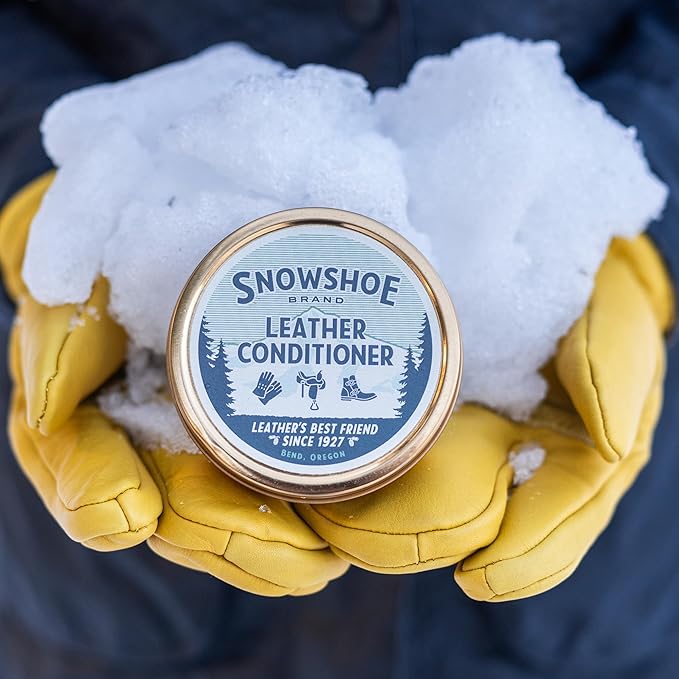 Snowshoe Leather Conditioner, Made in USA Since 1927 - Protect, Condition, Restore & Waterproof - Leather Conditioner for Fur