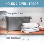CleverMade Collapsible Laundry Basket 2 Pack – 60L (16 Gal) Foldable Clothes Hamper with Reinforced Handles, Space Saving Fab