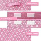 VERONLY Toy Box Chest Organizer Bins for Girls Boys, Kids Large Fabric Collapsible Storage Basket Container with Flip-Top Lid