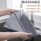 Criusia 3 Pack Sock Underwear Drawer Organizer Dividers, 64 Cell Fabric Foldable Dresser Organizer for Closet Organizers and 