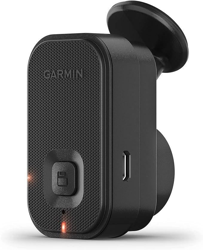 Garmin Dash Cam Mini 2, Tiny Size, 1080p and 140-degree FOV, Monitor Your Vehicle While Away w/ New Connected Features, Voice