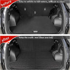Floor Mats Compatible with 2022-2025 2026 Hyundai Tucson Trunk Mat Cargo Liner Cargo Mat TPE All Weather Back Seat Cover Protector 2024 Tucson Accessories(Floor Mats+Backrest Mats+Trunk Mat)