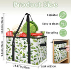 Reusable Grocery Bag, Foldable Large Shopping Tote Bag for Groceries Kitchen Picnic Car Trunk