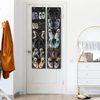 Simple Houseware 24 Pockets - 2PK 12 Large Pockets Over Door Hanging Shoe Organizer, Black