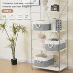 Large Storage Baskets- 15.7x11.8x8.26 inch Storage Bins for Shelves and Closet Organizing, Foldable Fabric Bin for Home Organ