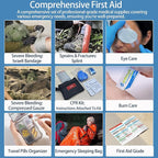 Comprehensive First Aid Kit for Home, Premium Emergency Trauma Kits with Shoulder Strap for Car Camping Gear, Waterproof Surv