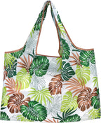 allydrew Large Foldable Tote Nylon Reusable Grocery Bags, 5 Pack