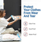 12 Pack Variety Vacuum Storage Bags for Comforters, Blankets & Clothes – Vacuum Sealed Compression Bags with Hand Pump – Spac