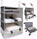 Grand Fusion Stow-N-Go Packing Organizer for Luggage, Portable Hanging Travel Shelves, Carry-On Closet, Hanging Packing Cubes
