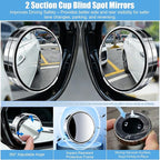 New Driver Gifts, Teen Driver Car Safety Accessories with Wide Angle Rear View Mirror,Suction Cup Blind Spot Mirrors,Car Mirror Wiper for Wide Vision Clear Visibility for Women Drivers in Bad Weather