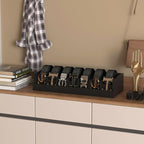 Belt Organizer for Drawer - Bamboo Belt Storage Organizer | Belt Rack for Closet Wall Mount Men Women Tie Sock Bra Scarf Ribb