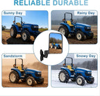 Tractor Mirror Magnetic, Strong Magnetic Mirrors for Forklifts, External Reflective Strips on Mirrors, No Installation Required, 1 Pair (Right and Left)