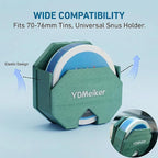 Zyn Holder for Car Visor & Belt Clip, Tactical Pouch Can Holster Fits to Most Pouches, Secure Metal Clip Sun Visor Organizer & EDC Carrier, Tins Holster, Metal Green