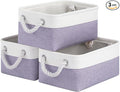 Storage Baskets for Shelves 11.8x7.9x5.2 Inch, Foldable Fabric Storage Bins with Handles, Small Storage Baskets for Organizin