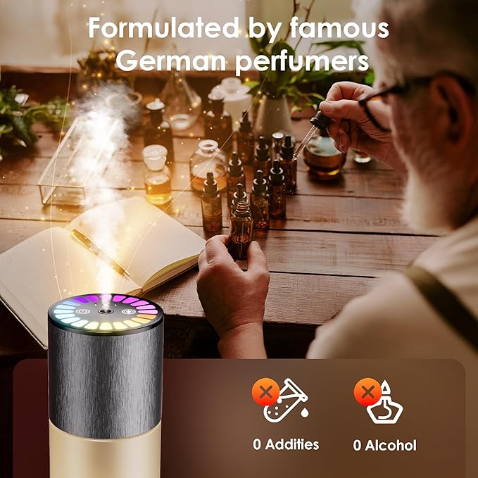 Car Air Freshener, Car Fresheners Long Lasting, Auto On/Off, 3 Adjustable Modes for Custom Scent Intensity, 150mL Large Capac