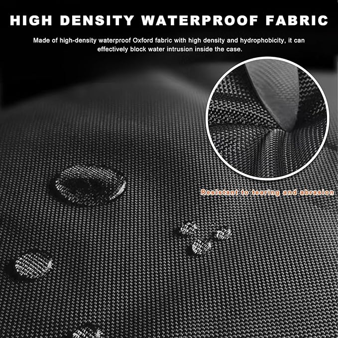 Car Trunk Organizer, 52L Collapsible Car Storage Waterproof Trunk Organizer with Lid & Handle, Multi Compartment Oxford Cargo